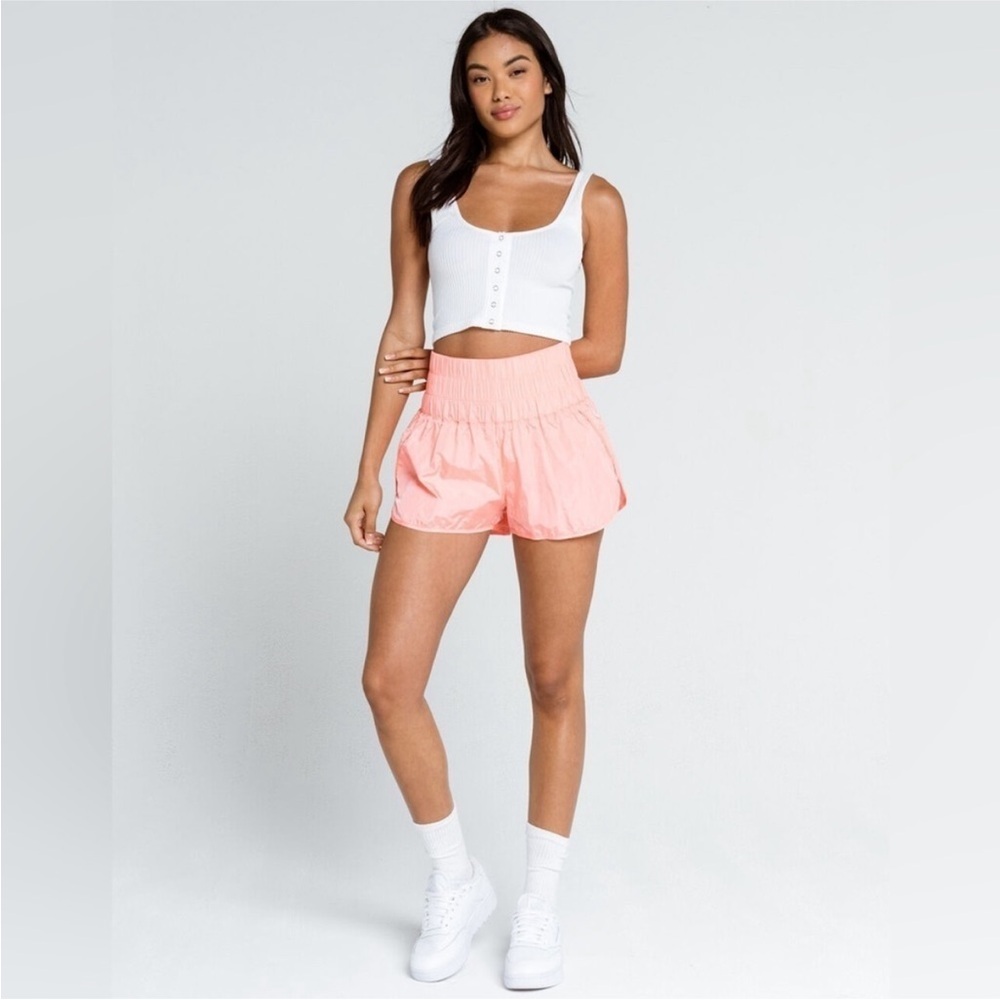 FP Movement by Free People Women's The Way Home Lined Shorts Peach Pink - Small
